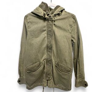 melrose and market army green lightweight jacket